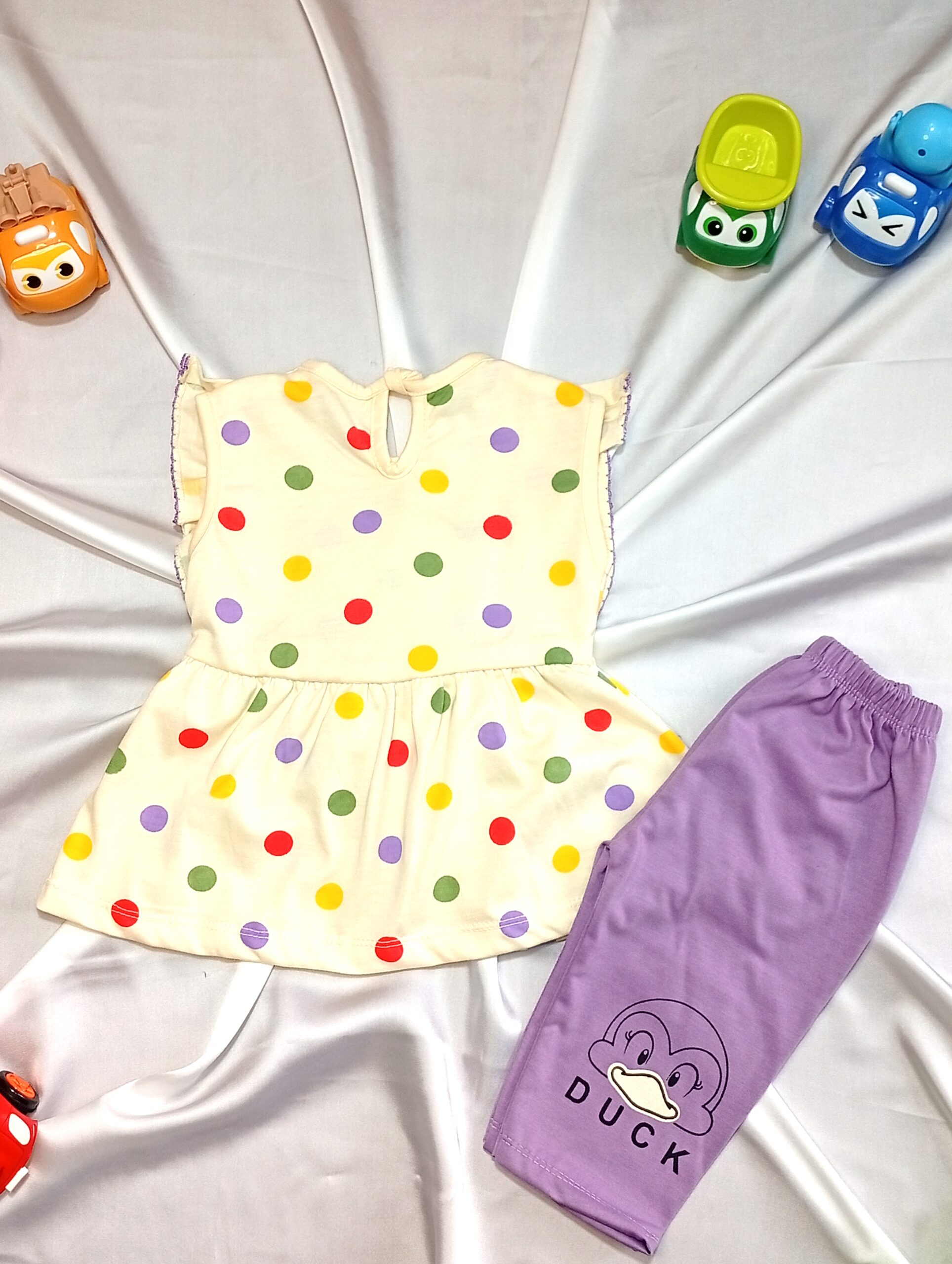 Duck Print 2-Piece Summer Set for Baby Girls (0–6M) - Image 9