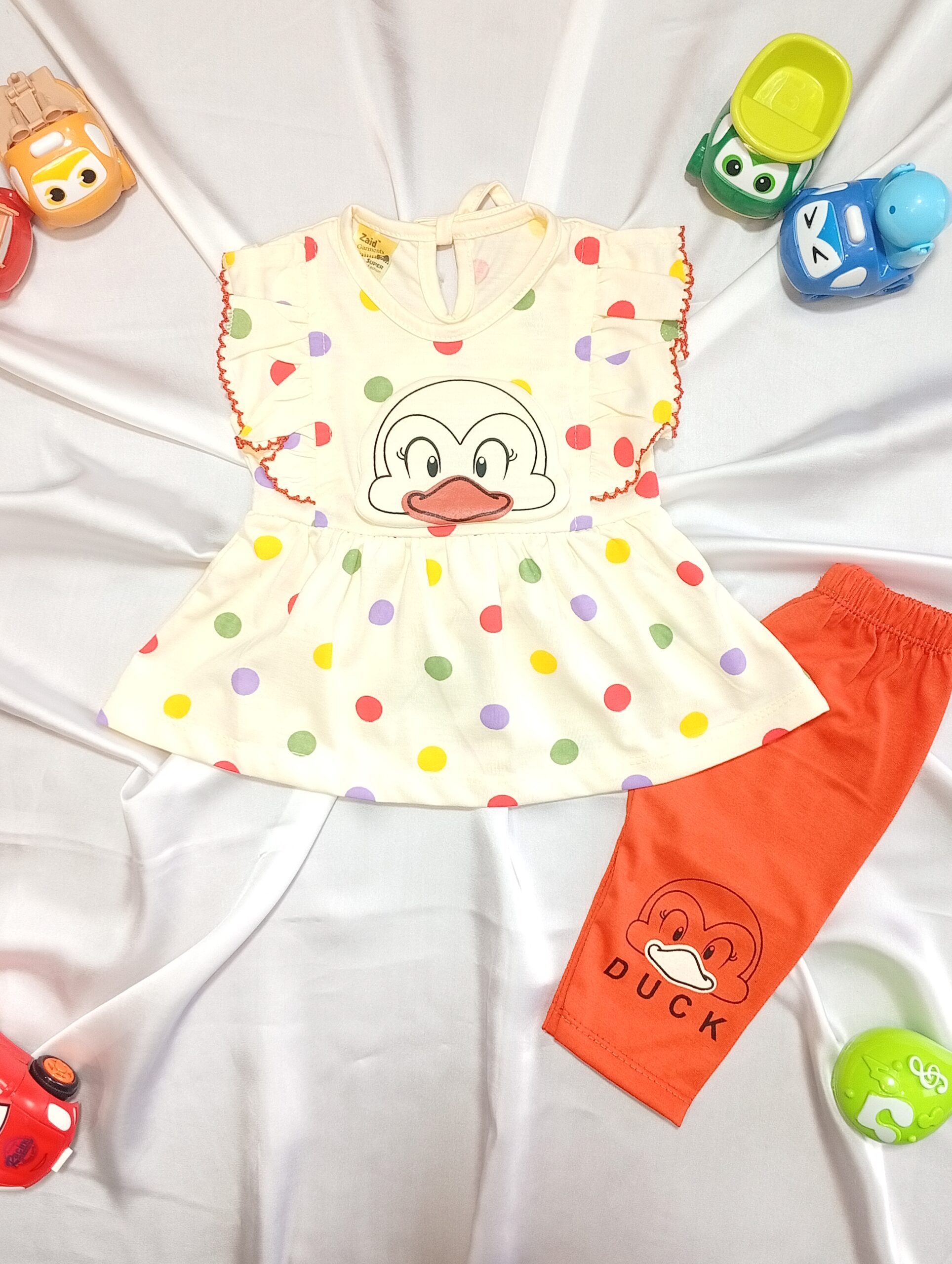 Duck Print 2-Piece Summer Set for Baby Girls (0–6M) - Image 6