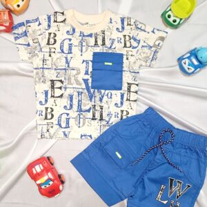 Alphabet 2-Piece Boys Summer Set