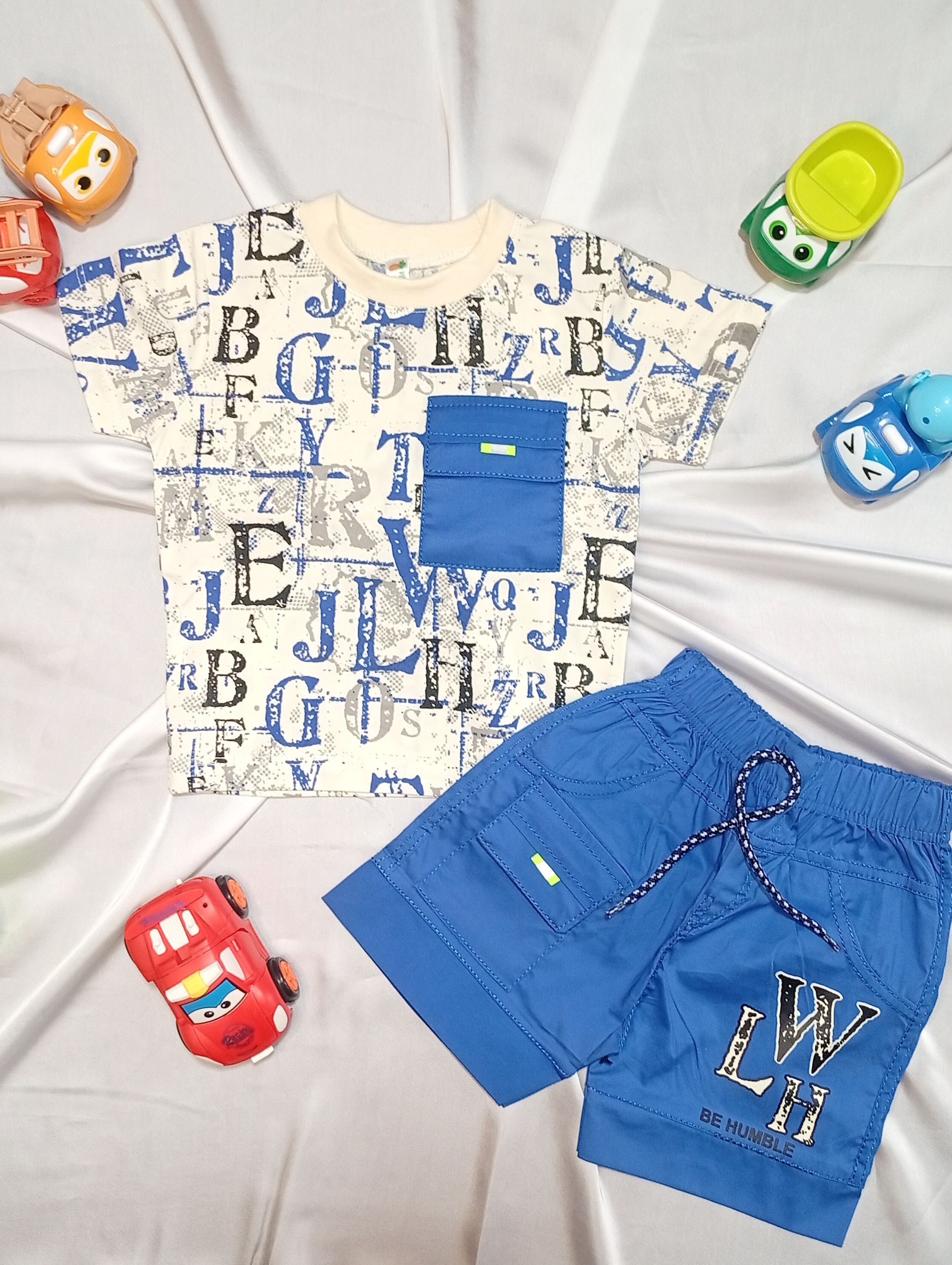 Alphabet 2-Piece Boys Summer Set