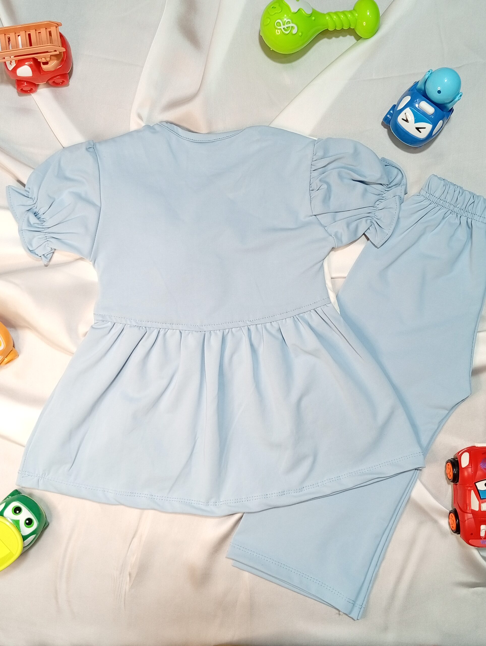 Korean Style 2-Piece Frock Set for Girls - Image 6